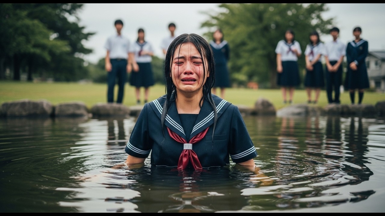 11年間いじめ地獄に耐えてきた17歳の女子高生。10年後、同窓会の会場に黒塗りの高級車が次々と到着し、中から100人の黒服が降りてきて・・・！