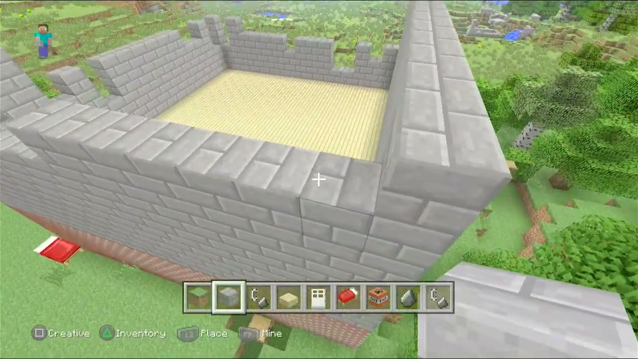 Aku membuat rumah lantai 2 di minecraft