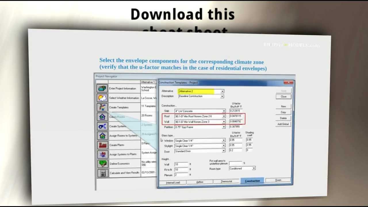 LEED and TRACE 700 Step by Step