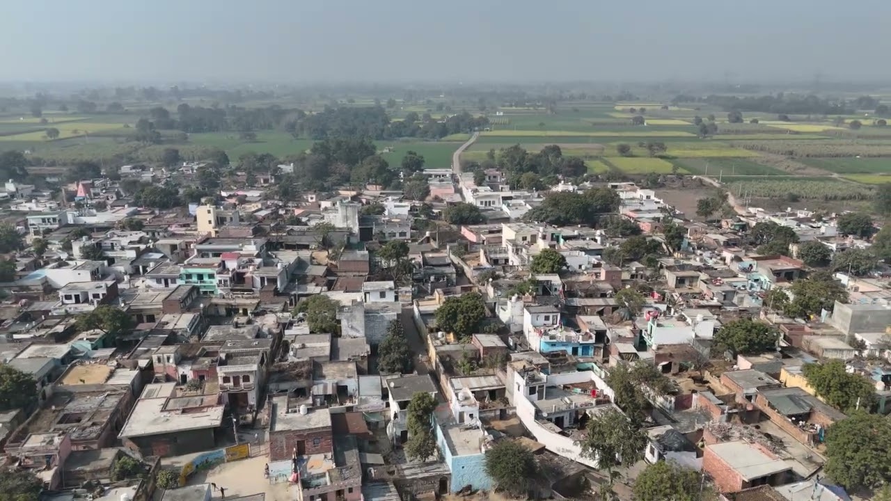 महाव (Mahav) Drone View | Siana Tehsil, Bulandshahr district | Uttar Pradesh Village
