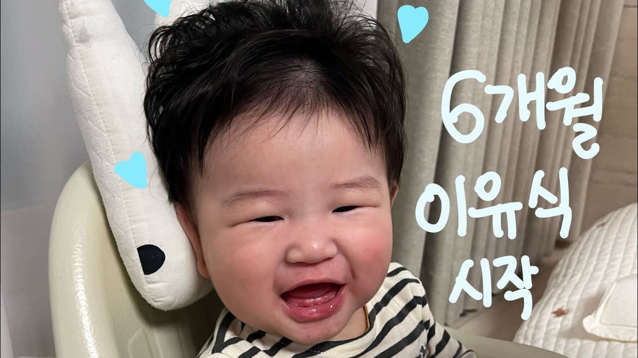 6개월 아기 브이로그 이유식 시작!