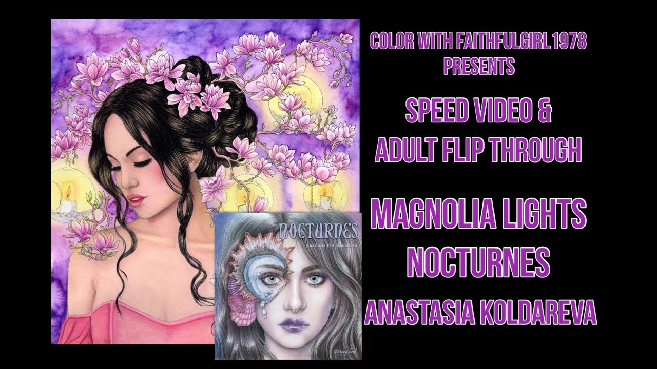 Watercolor Speed Video & Flip Through | Nocturnes Anastasia Koldareva