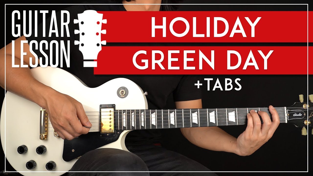 Holiday Guitar Tutorial 🎸 Green Day Guitar Lesson + TAB