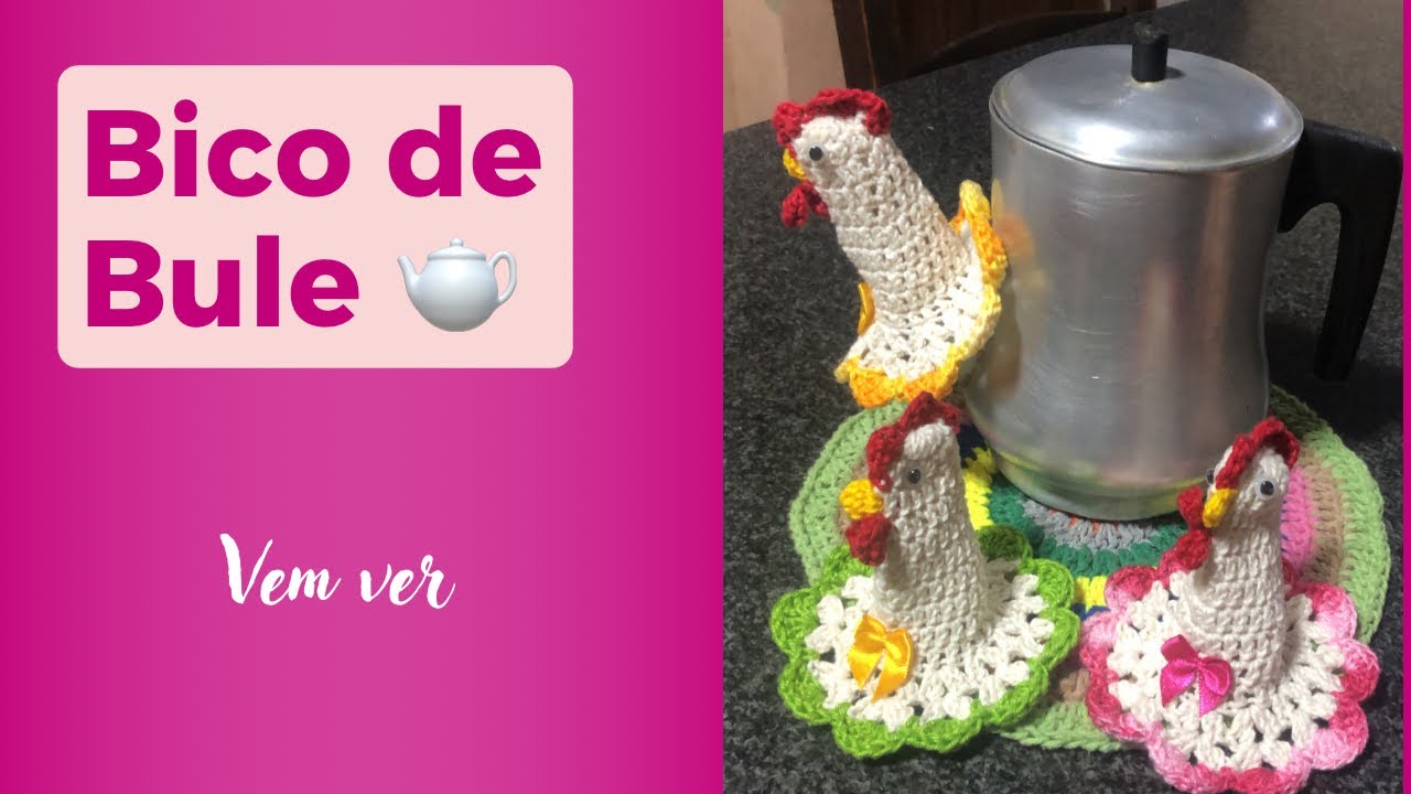 Bico de Bule em Croch&ecirc;! [VLOG]