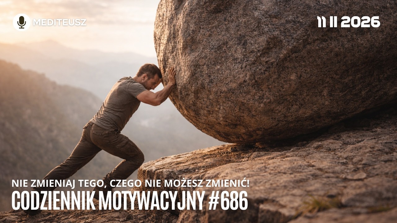 CODZIENNIK MOTYWACYJNY #686 11 II 2026  NIE ZMIENIAJ TEGO, CZEGO NIE MOŻESZ ZMIENIĆ!