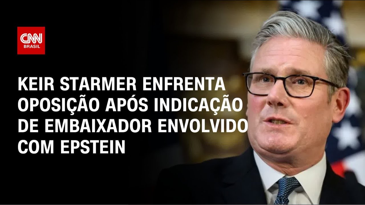 Keir Starmer enfrenta oposição após indicação de embaixador envolvido com Epstein | LIVE CNN