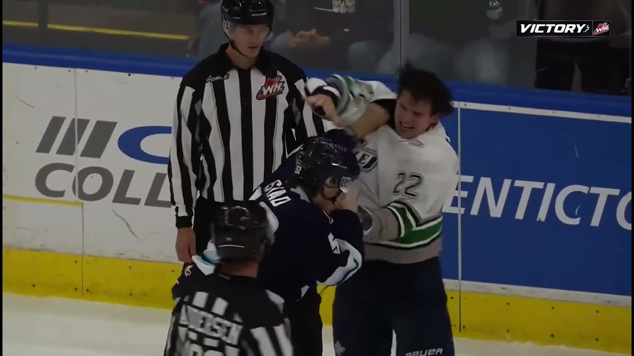 WHL Fights & heated moments 10/4/25