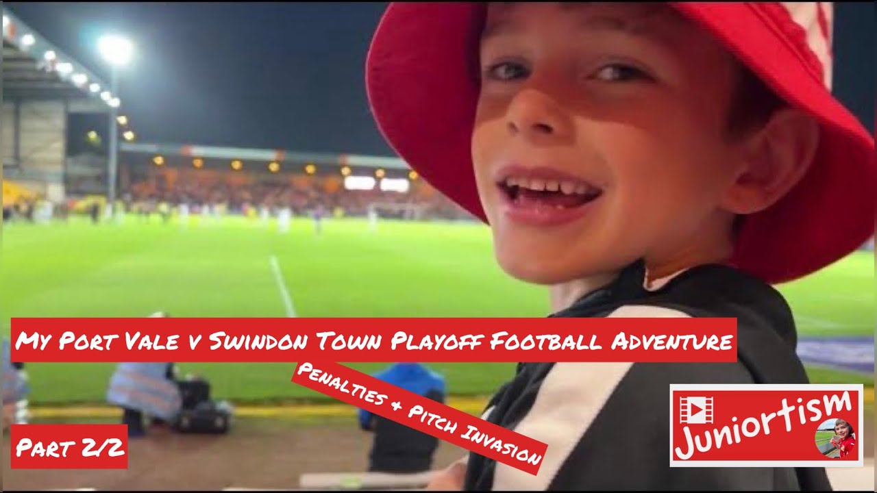 Juniortism - My Port Vale v Swindon Town Playoff Football Adventure - Penalties & Pitch Invasion