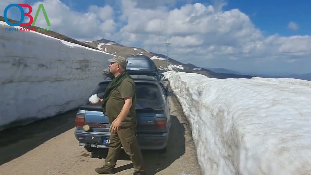 Ordu Çambaşı Mesudiye Topçam yolu kar - OBA TV