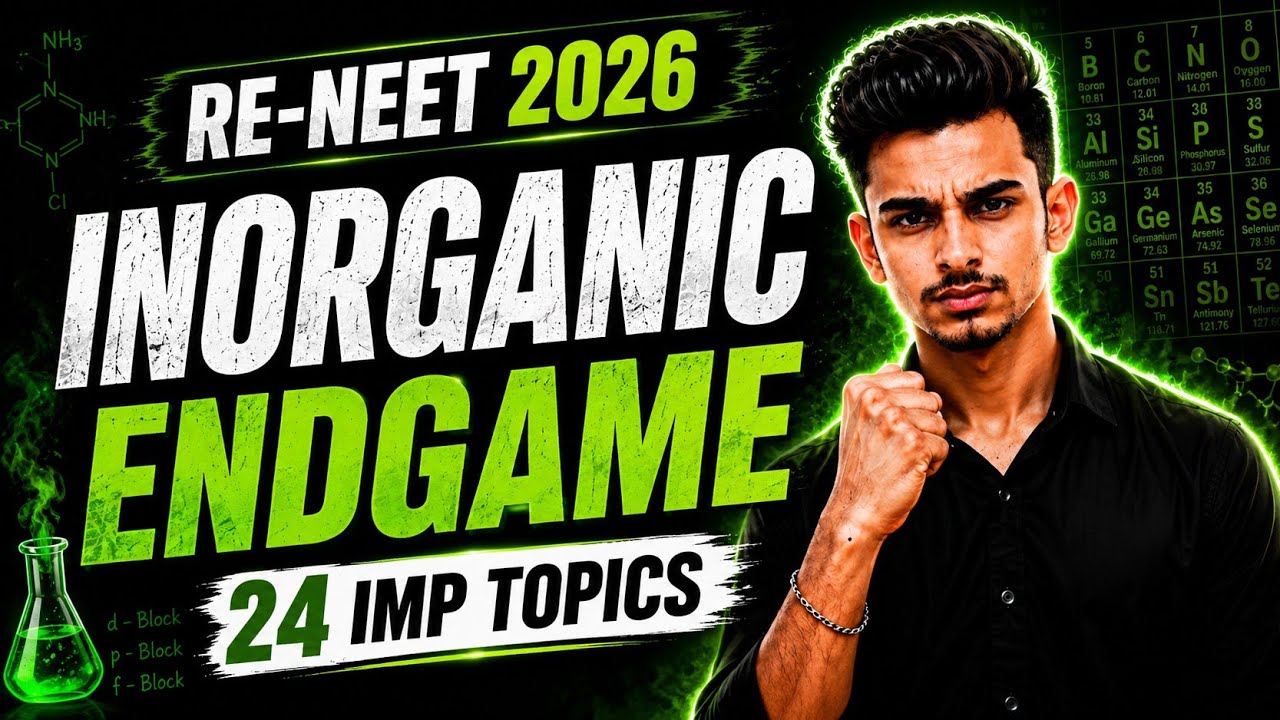 INORGANIC ENDGAME 🔥 | 24 IMP Topics for RE-NEET 2026 | 40+ Marks Chemistry Revision