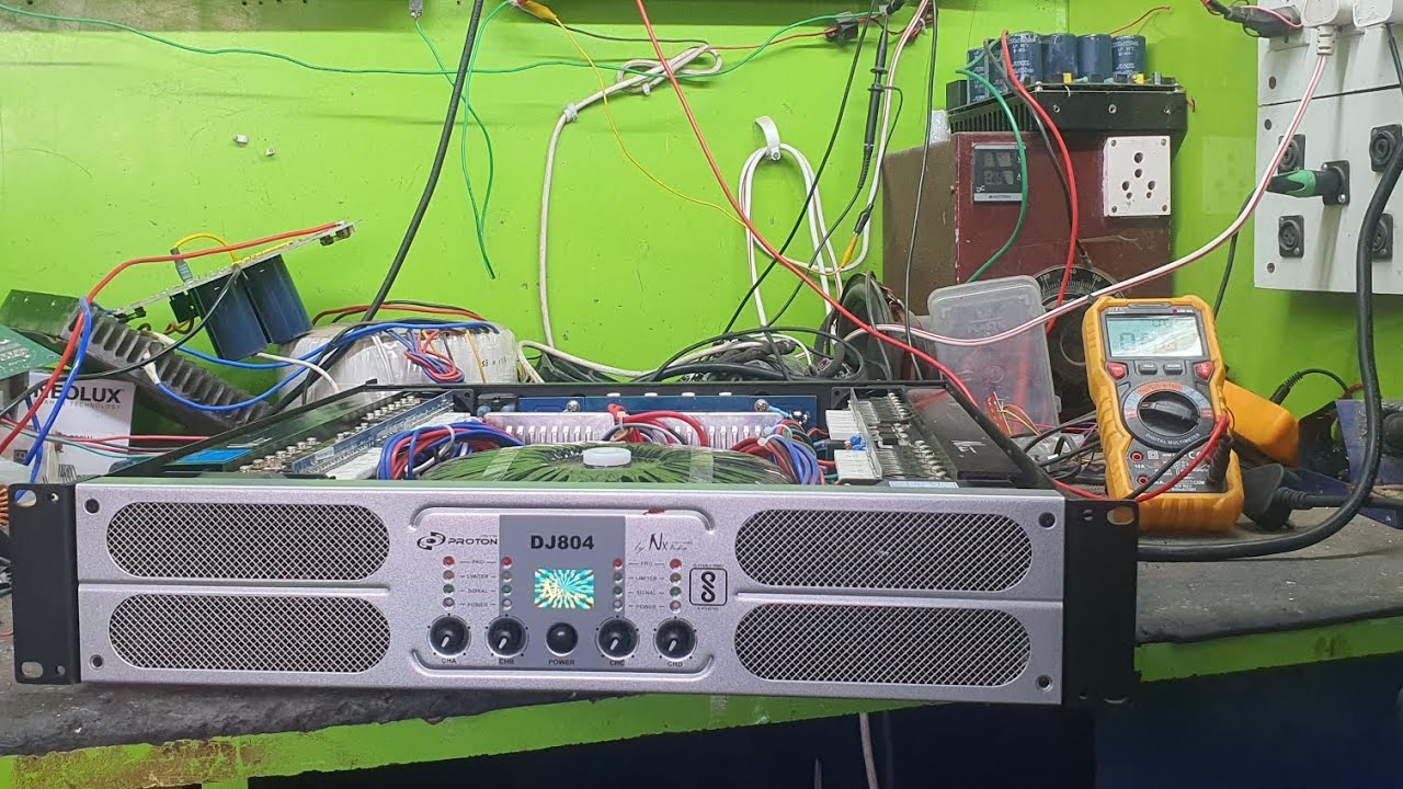 ampli 78 Nx audio Dj 804 new amplifier repairing& load tasting