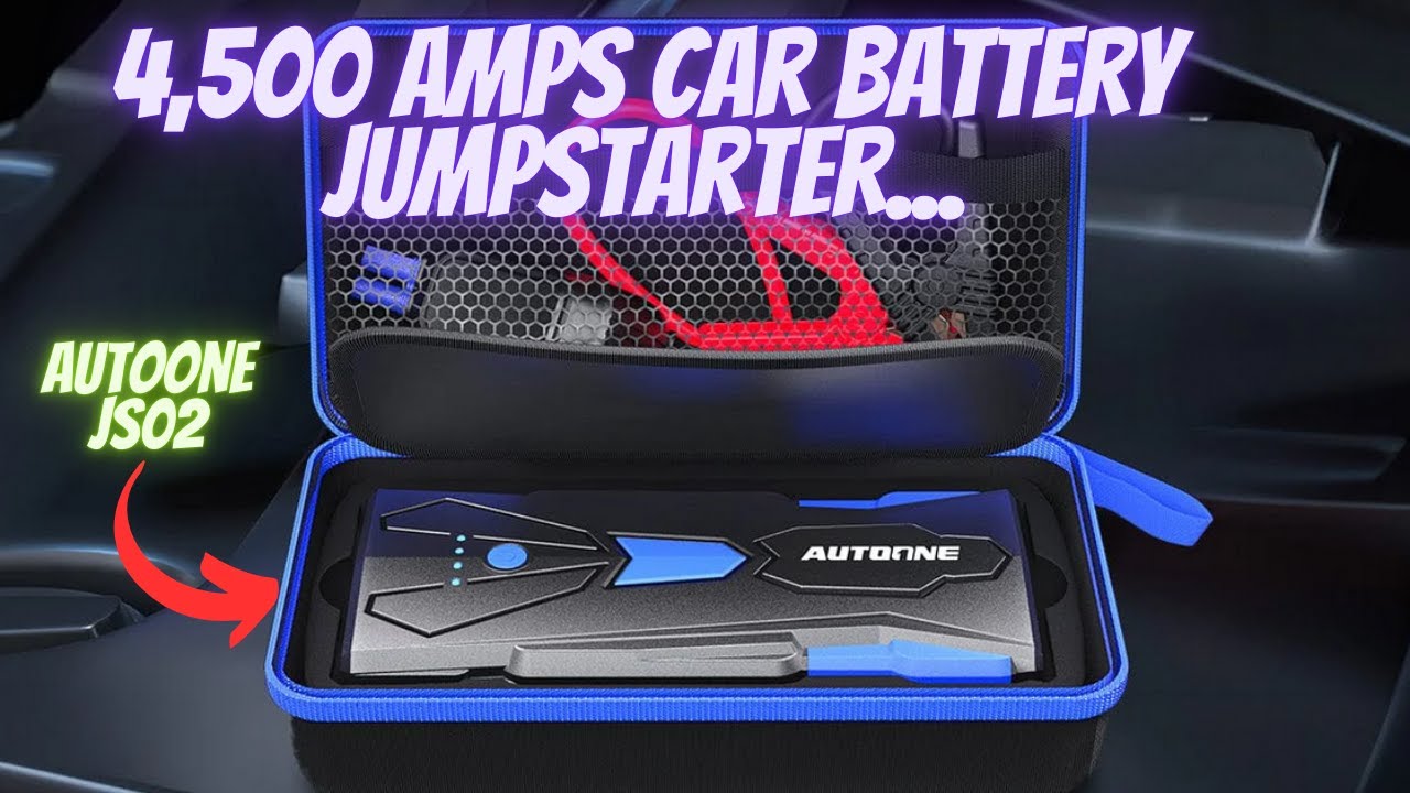 AUTOONE JUMPSTARTER JS02, DON'T GET STRANDED W/ A WEAK CAR BATTERY.