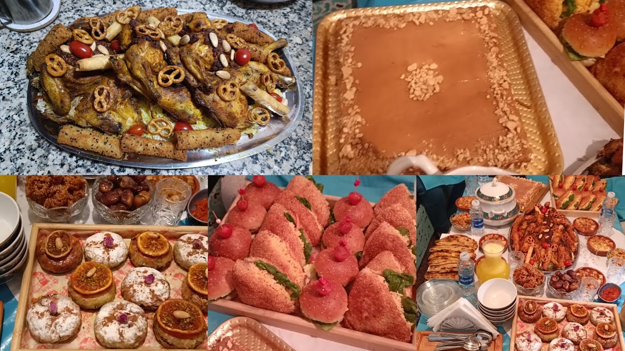 فطور رمضان 🌙 عراضة لضيافي ديزها الكلام 🥰 كاملة مكمولة كلشي جا لذيذ 😋👍👌