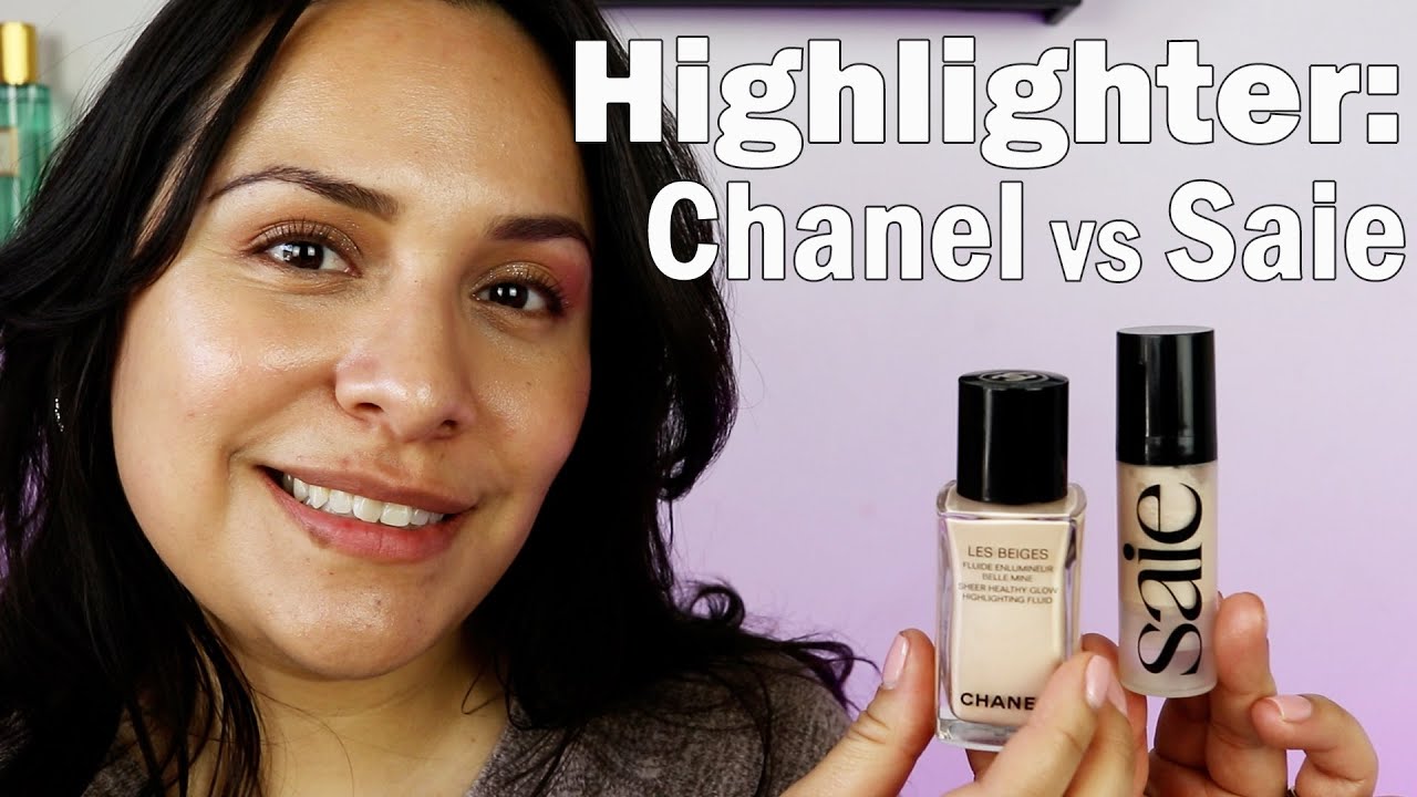 Highlighter - Chanel vs Saie Beauty - Les Beiges & Glowy Super Gel - Dupes?