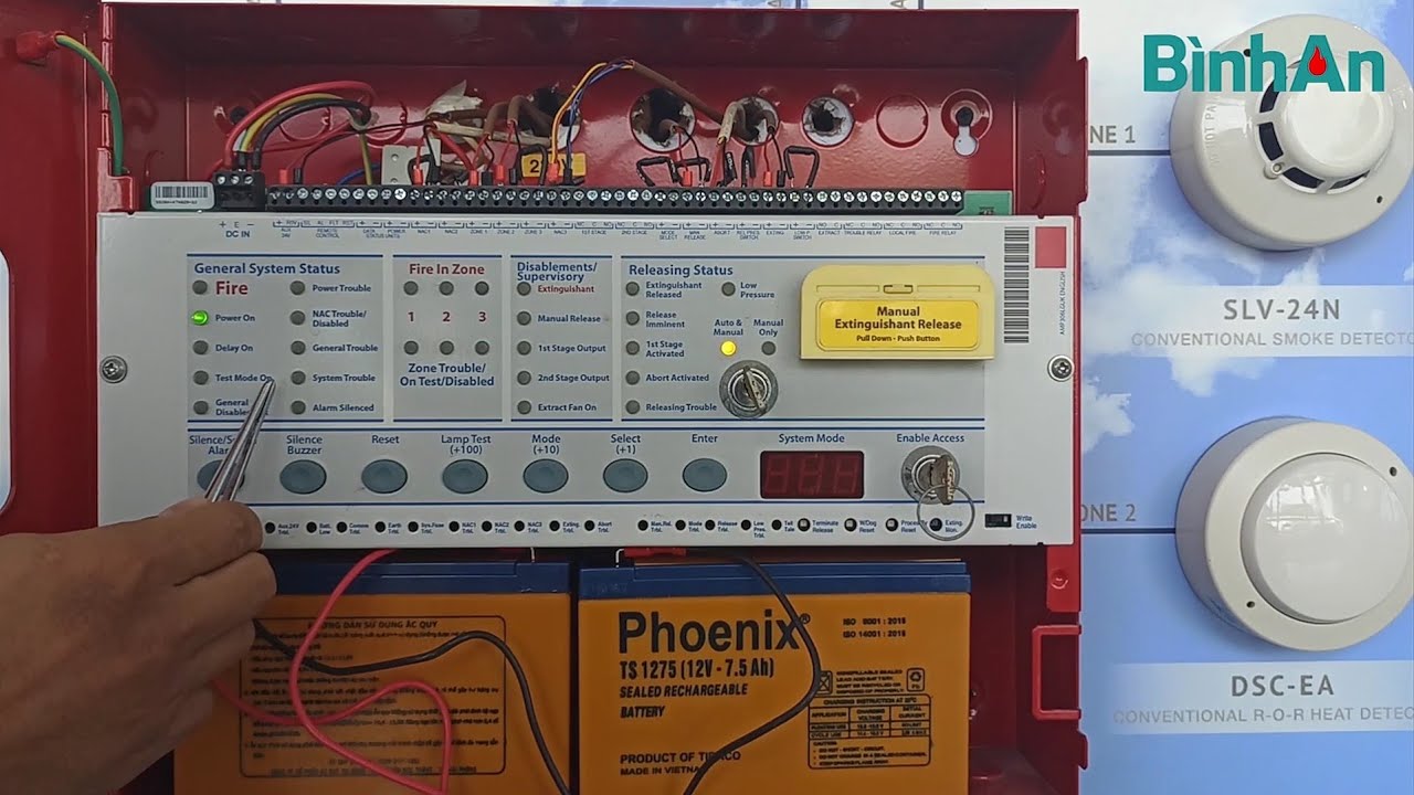 Giới thiệu tủ TT điều khiển xả khí Hochiki HCVR-3 và hướng dẫn cách đấu nối