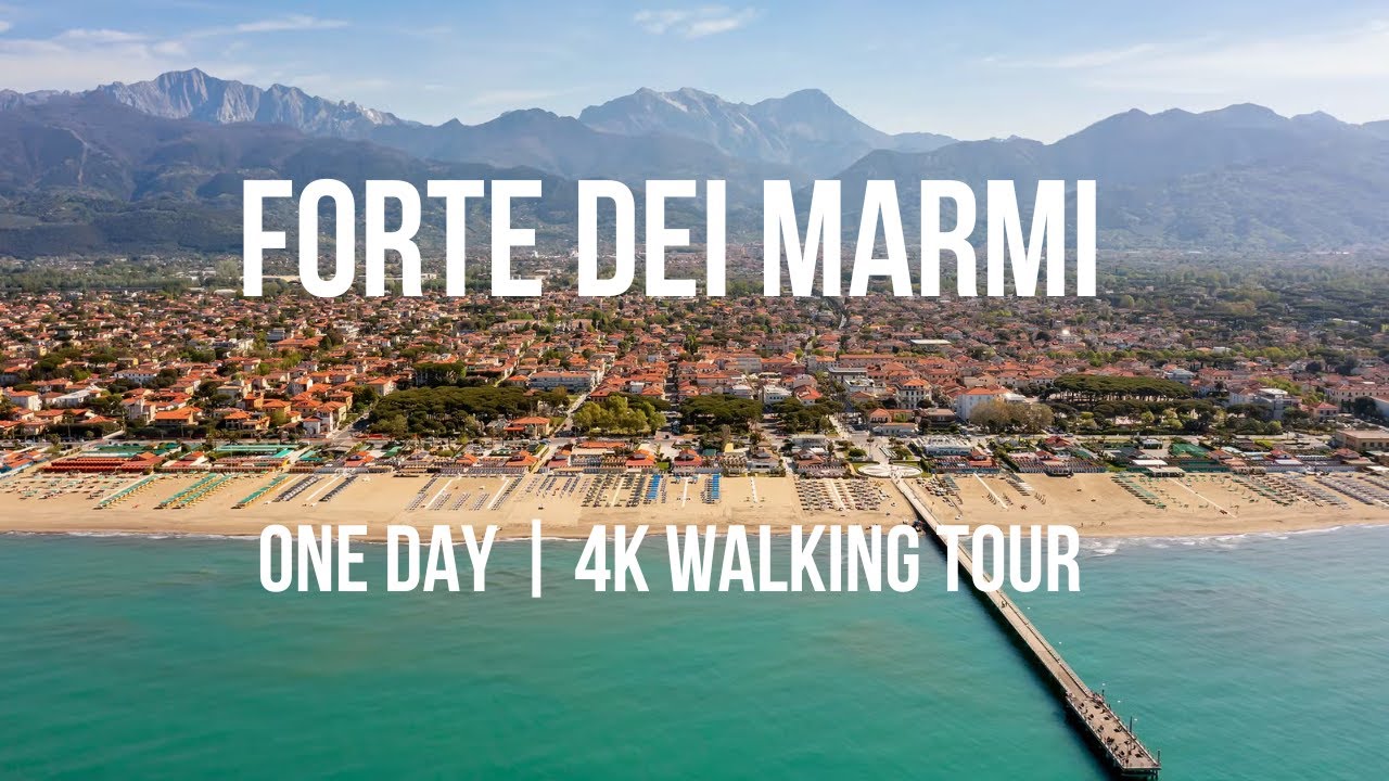 Forte dei Marmi  &ndash; Walking Tour dalla mattina al tramonto | 4K