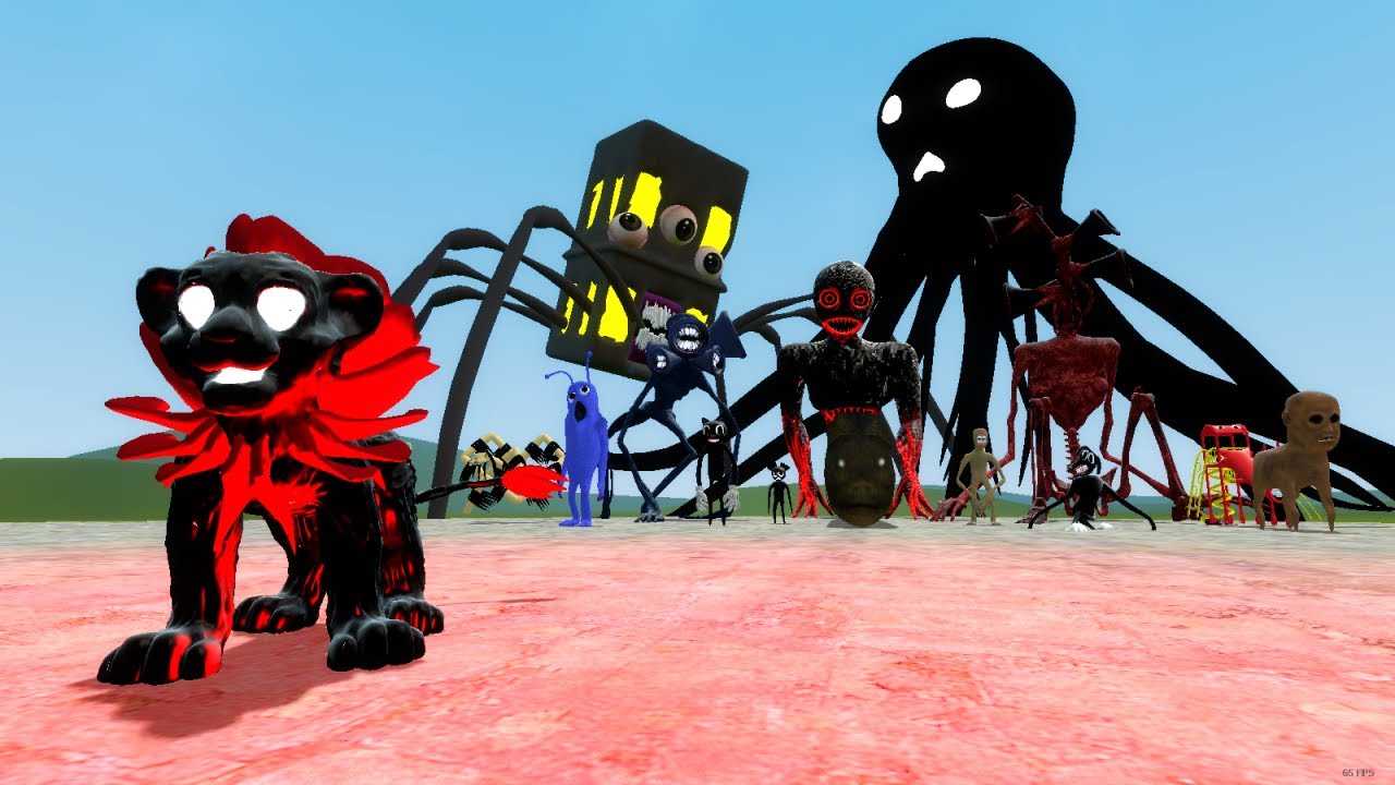 CARTOON LION VS TREVOR HENDERSON CREATURES!! Garry's Mod Sandbox