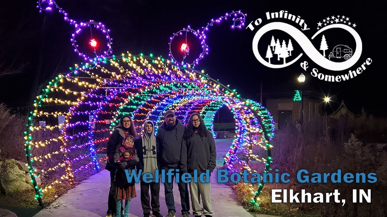 Wellfield Botanic Gardens || Winter Wonderland Lights || Elkhart, IN
