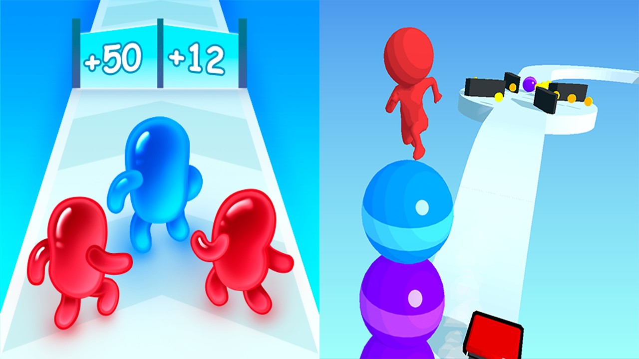 Join Blob Clash 3D VS Stack Rider - All Levels Gameplay Android, ios (Part 284)