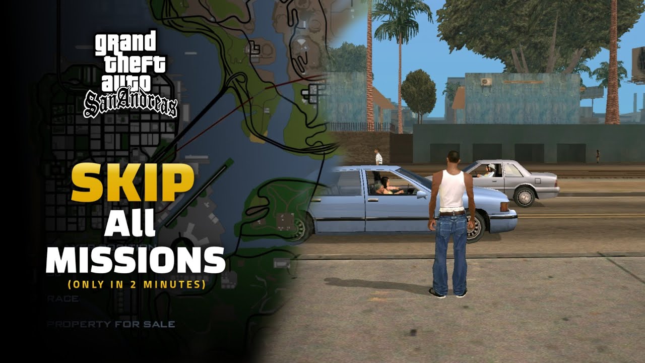 Пропустите все миссии и откройте полную карту в GTA San Andreas на Android | Kaarma