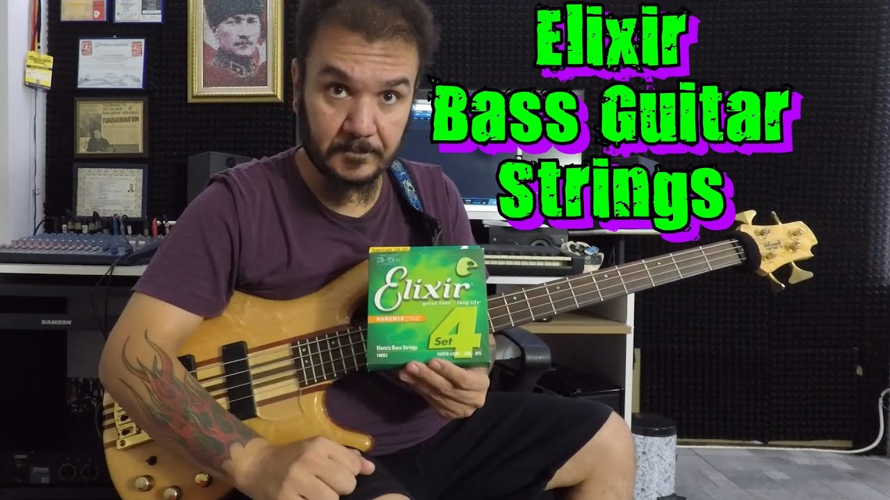 Elixir 14002 Nanoweb Super Light Bass Guitar Strings 40-95 - Cort A4