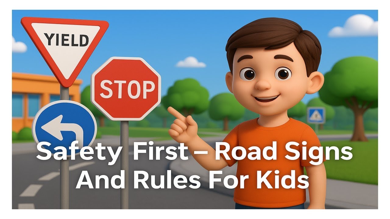 Safety First : Road Signs And Rules For Kids
