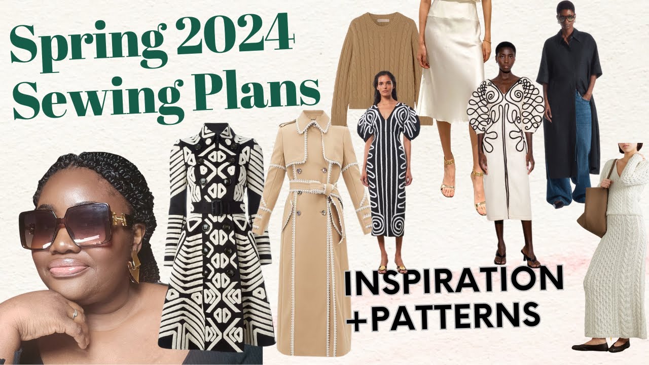 My Sewing Plans For Spring 2024 + Inspiration and Pattern Choices