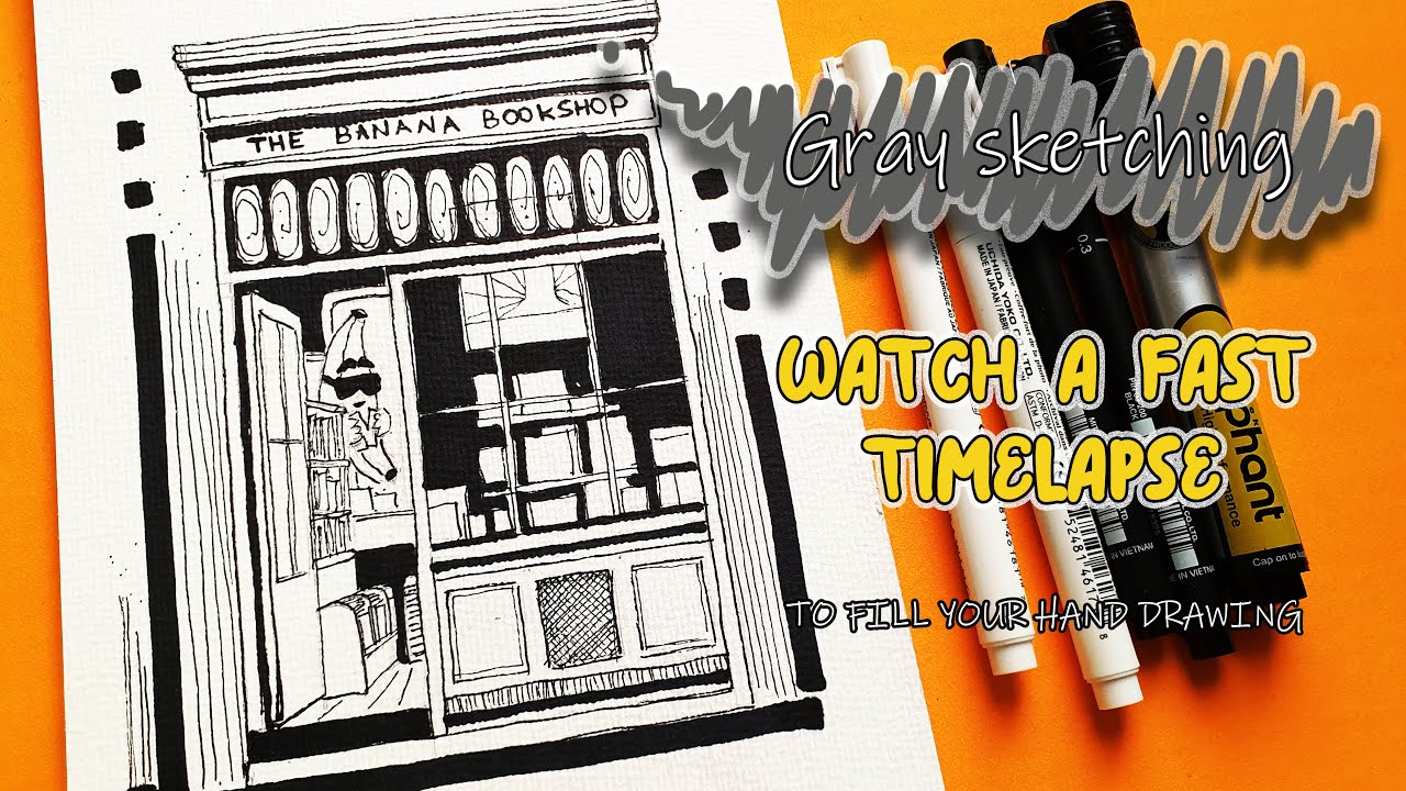 How to Sketch an Adorable Book Storefront with Ease