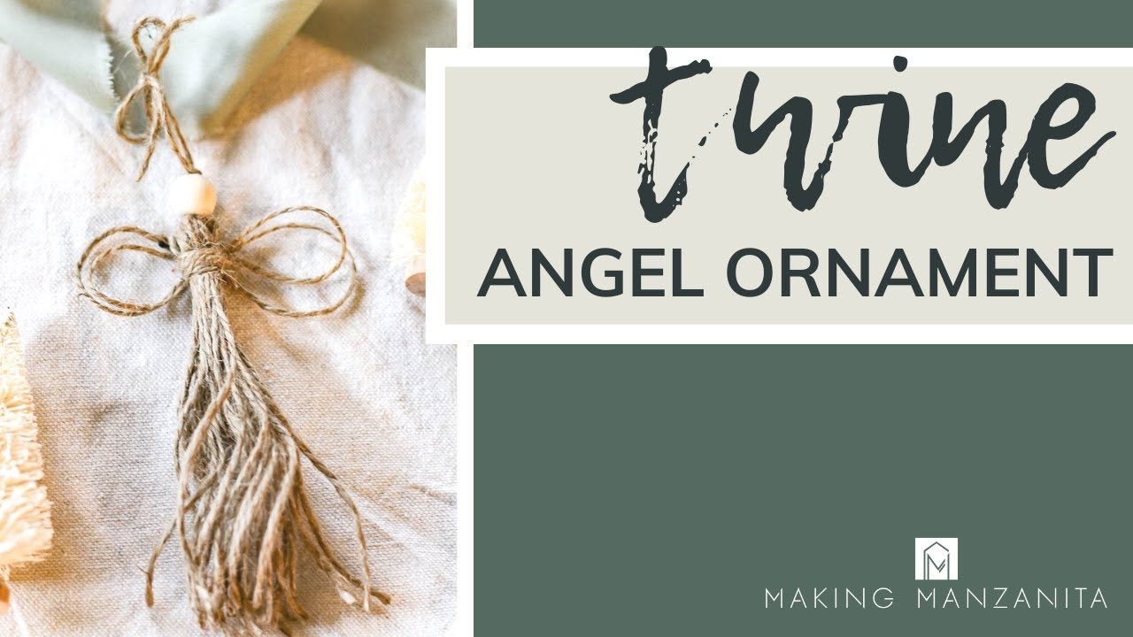 Twine Angel Ornament with Dollar Tree Supplies