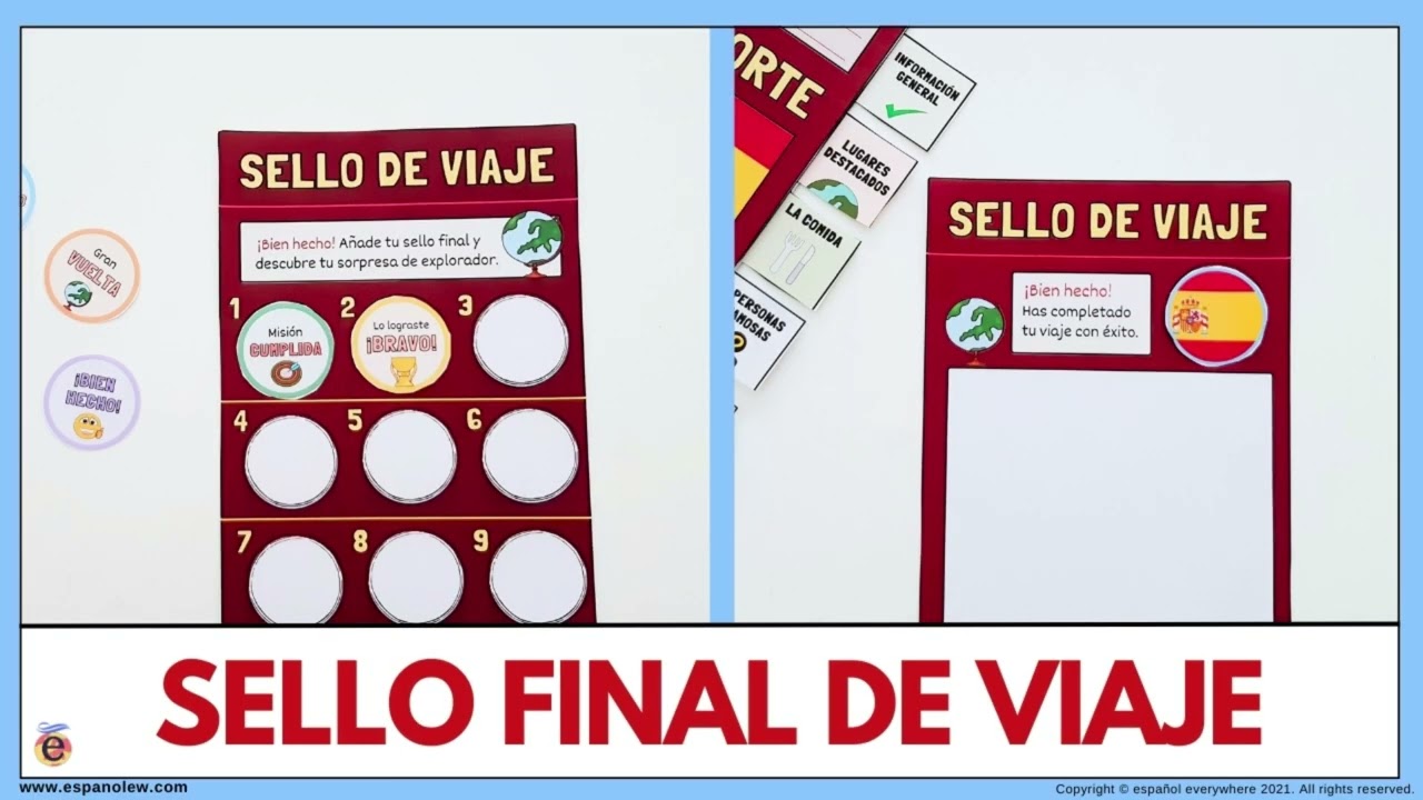 🌎PASAPORTE EDUCATIVO: Manualidades y juegos sobre países y culturas. Vuelta al cole. HISPANIDAD