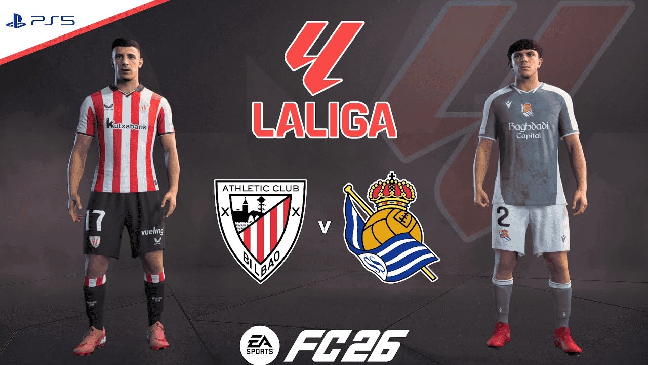 Athletic Bilbao v Real Sociedad | La Liga 25/26 - Round 22 | Full Match Simulation | FC 26 PS5™[4K]