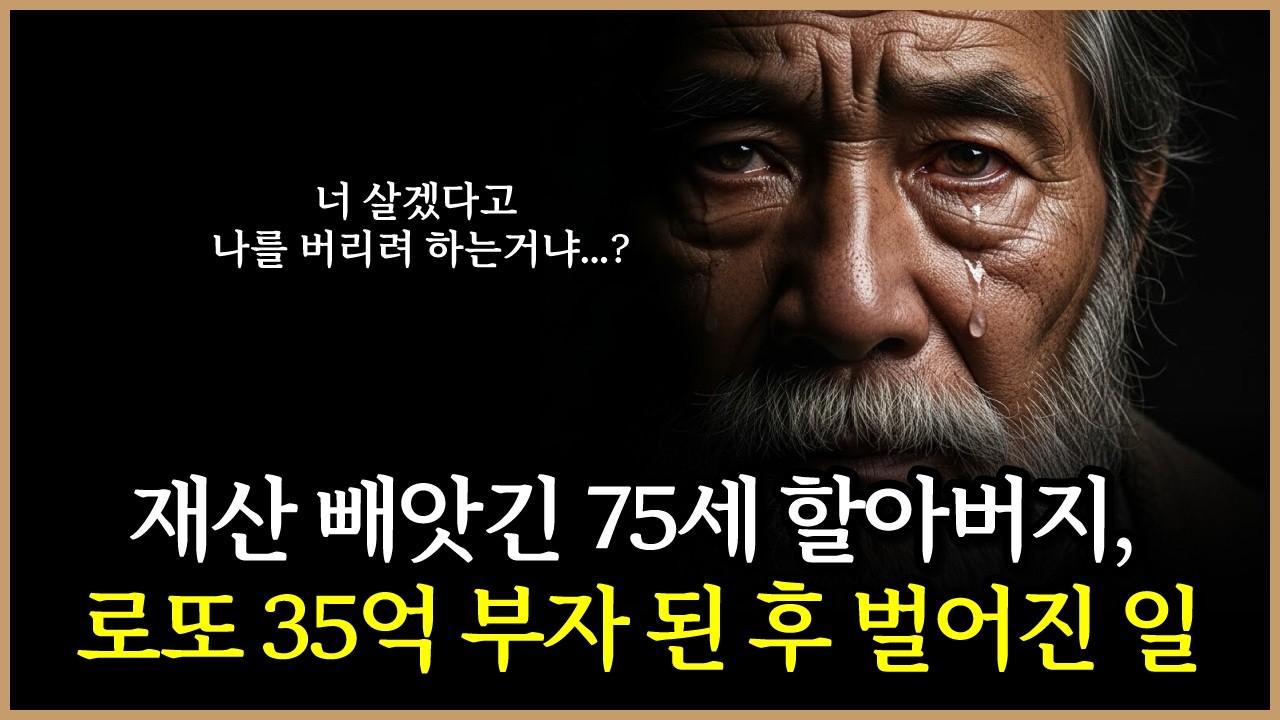 재산 빼앗긴 75세 할아버지, 로또 35억 부자 된 후 벌어진 일 | 감동사연 | 노후사연 | 사연라디오 | 오디오북