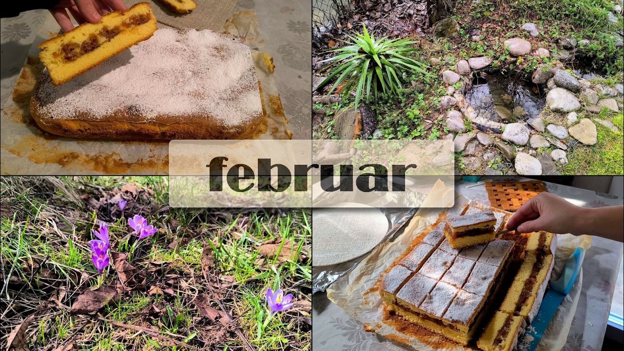 Kišni februarski dan i miris starinskog kolača od jabuka u toplini doma
