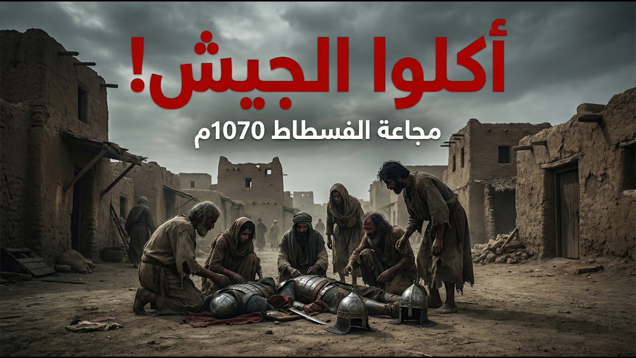 أكلوا جيش الخلافة! 💀 رعب مجاعة الفسطاط 1070م ونهاية أغنى دولة إسلامية (الشدة المستنصرية)