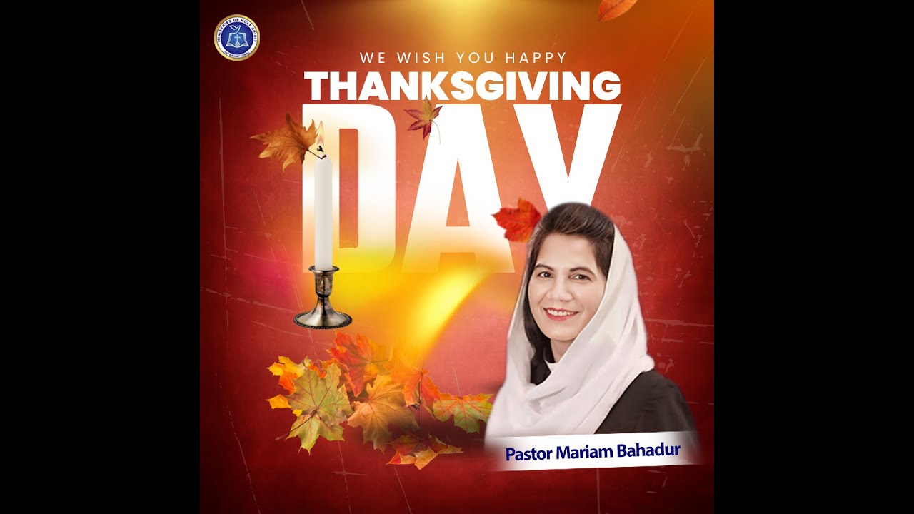 Happy Thanks with Pastor Mariam Bahadur