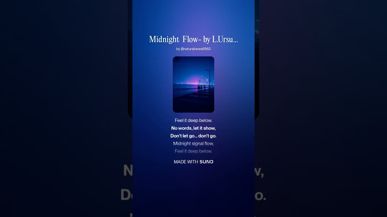 Midnight  Flow  by L Ursu Media # new line  # new sound