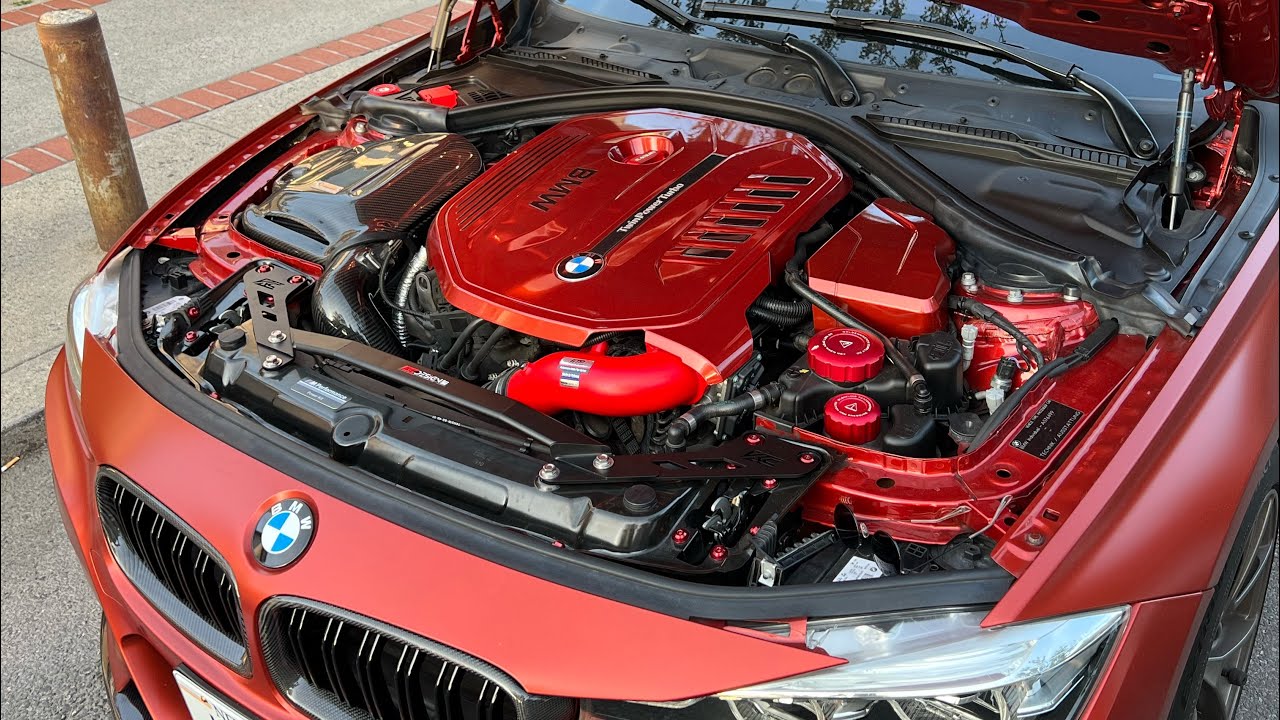 How to install KC DESIGN Front Member Strut Bar on a BMW F30