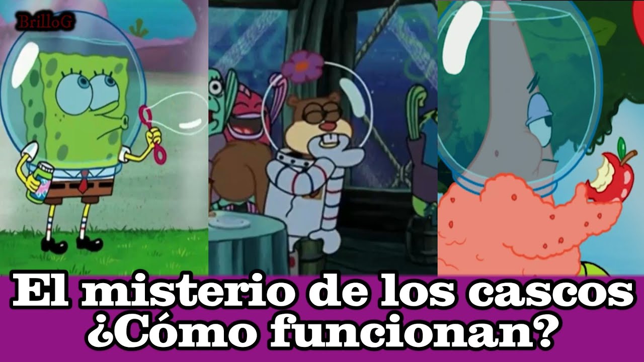 ¿ Cómo funcionan los cascos en Bob Esponja ? Son burbujas!