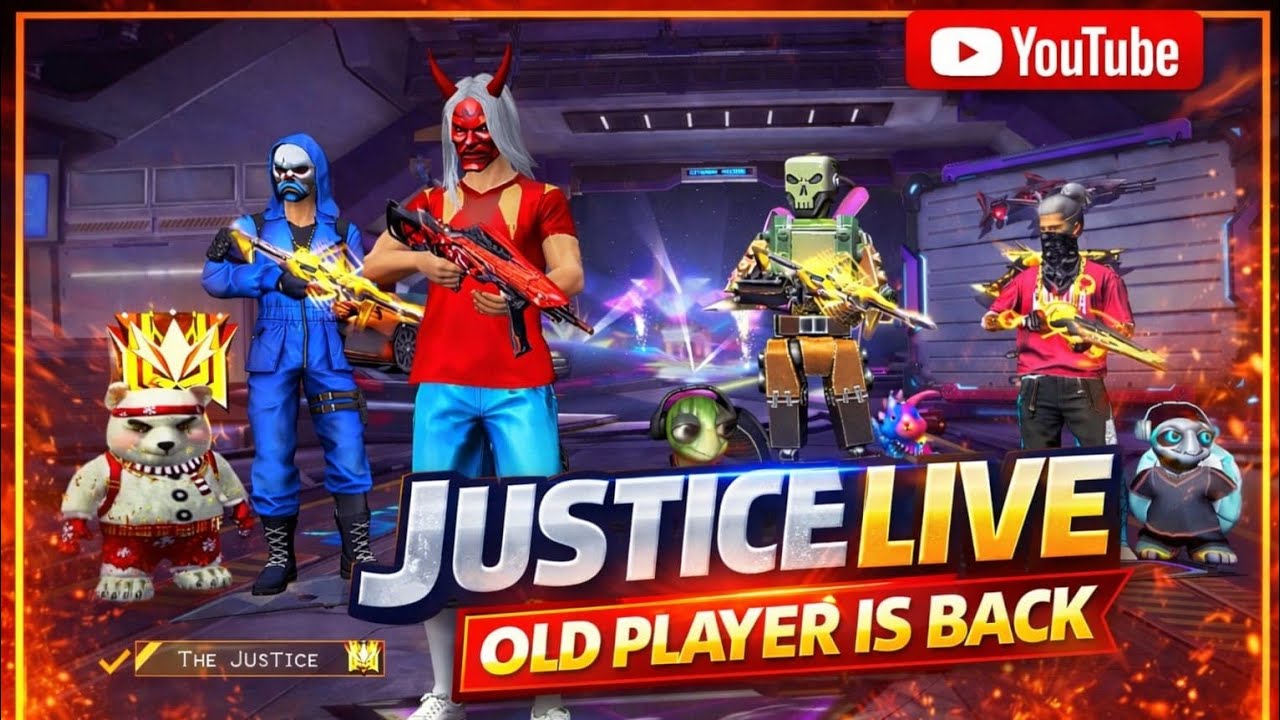 LooK Who'S Back 😎 JUSTICE LIVE 👽 After Vacation 👾 Rank Push 🚀 #justicelive #freefirelive #raistar