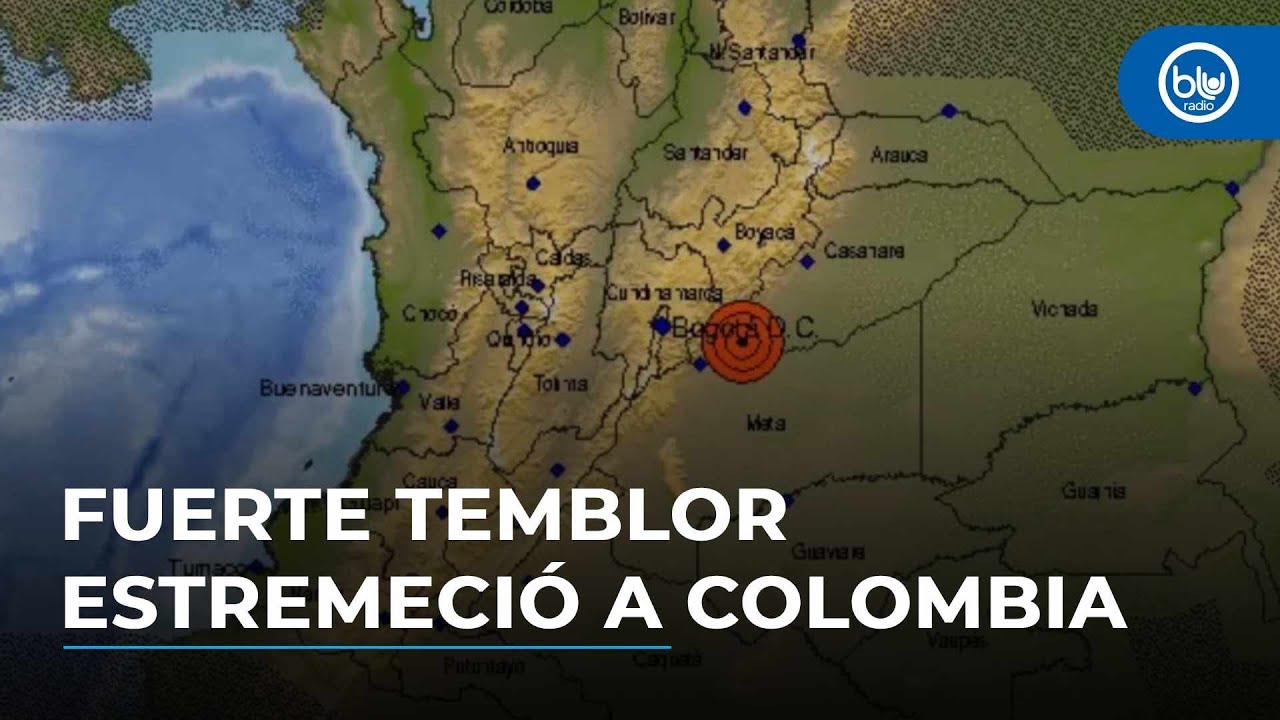 ¡Fuerte temblor! Colombia se estremeció con sismo de 6.5 este domingo
