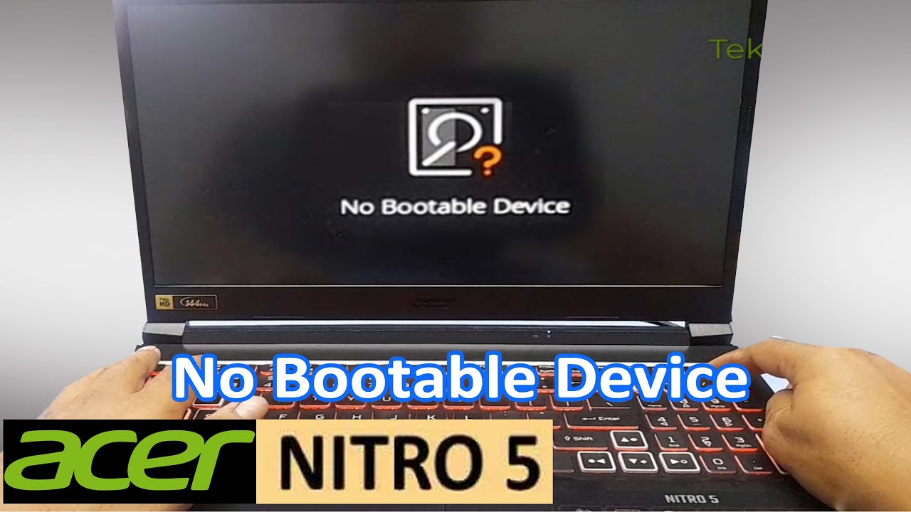 Acer Nitro 5 No bootable Device | How to fix Acer Laptop Boot Loop
