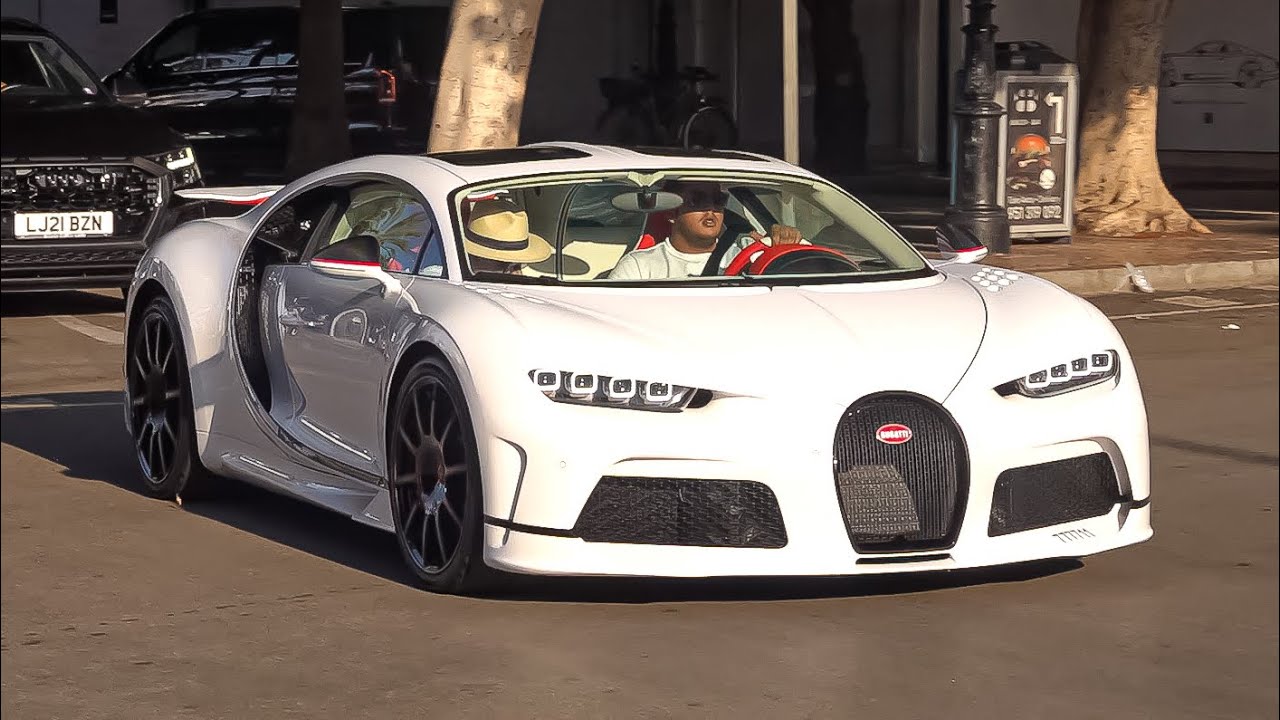 SUPERCARS in PUERTO BANUS 2023 -15- ( Chiron SuperSport Hermes, Pista Spider,720S, Urus Performante)