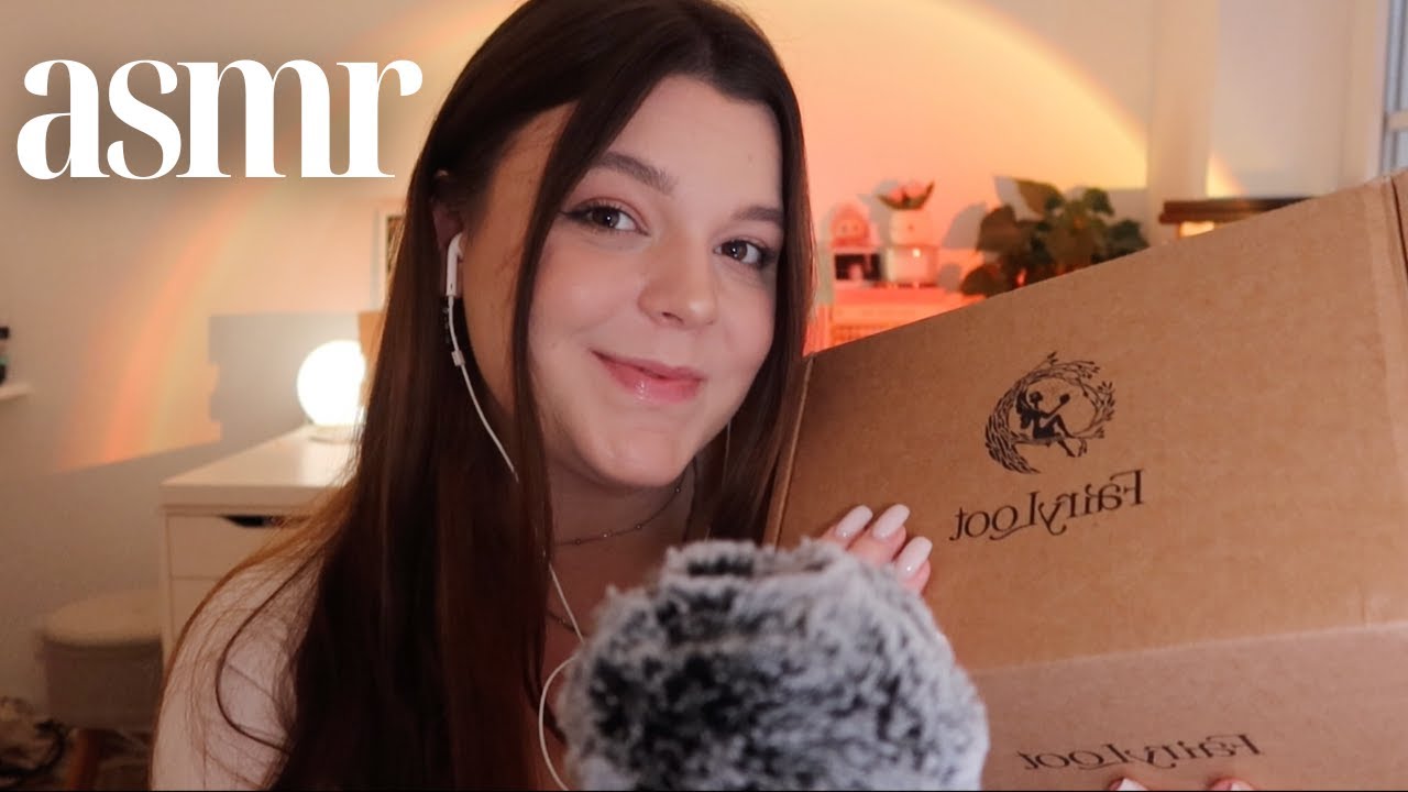 ASMR fairyloot december book unboxing 🧚🏻✨ *whispered book haul*