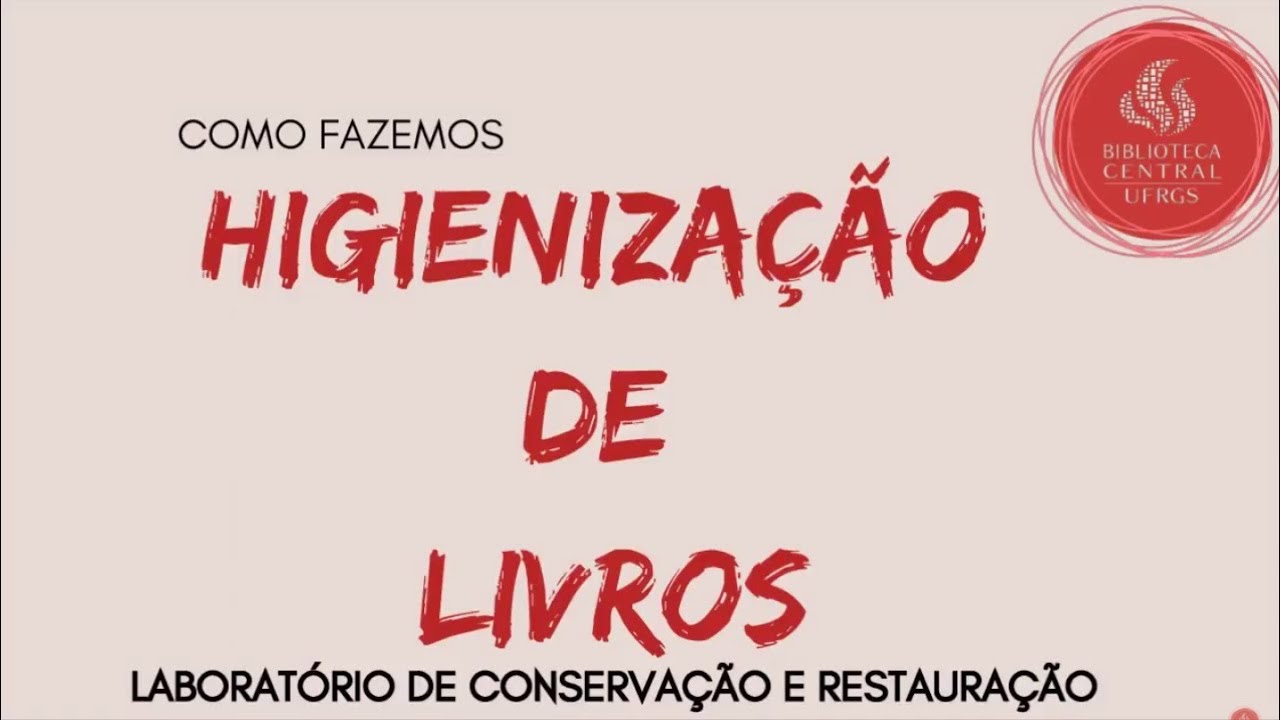 Como fazemos: higienização de livros