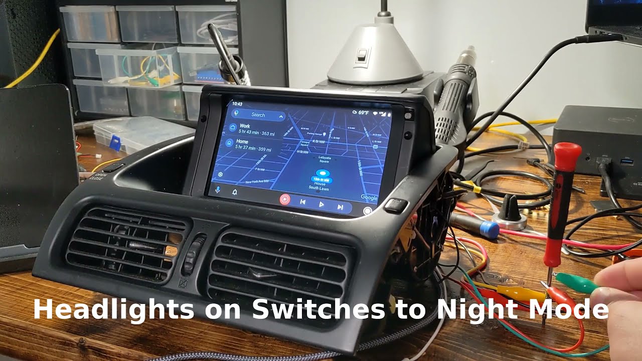 OpenAuto Pro / Android Auto Demo in Lexus is300 Nav Unit