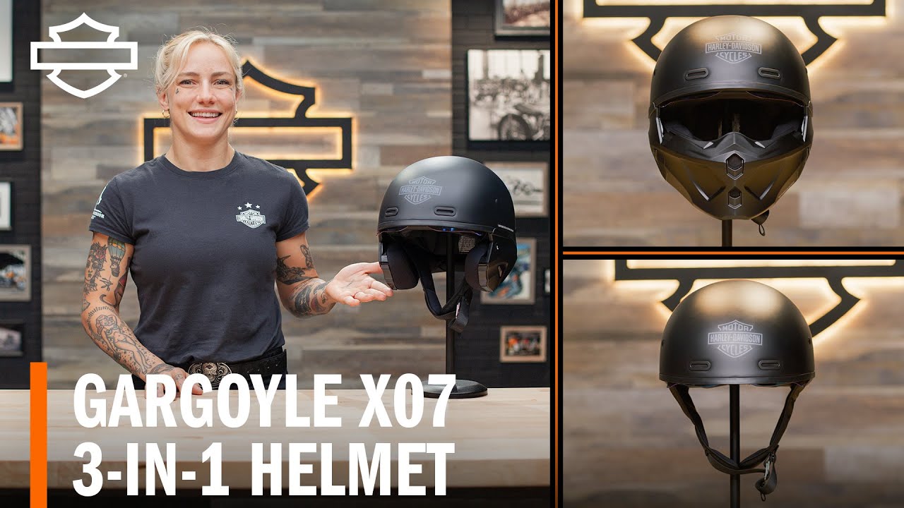 Обзор мотоциклетного шлема Harley-Davidson Gargoyle X07 3-в-1
