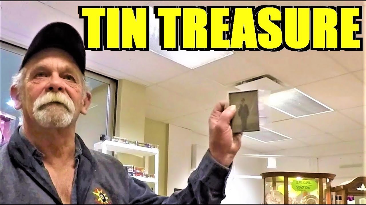 Ep115:  Tin Treasures and other Antique Market Finds! - COME THRIFT WITH US!