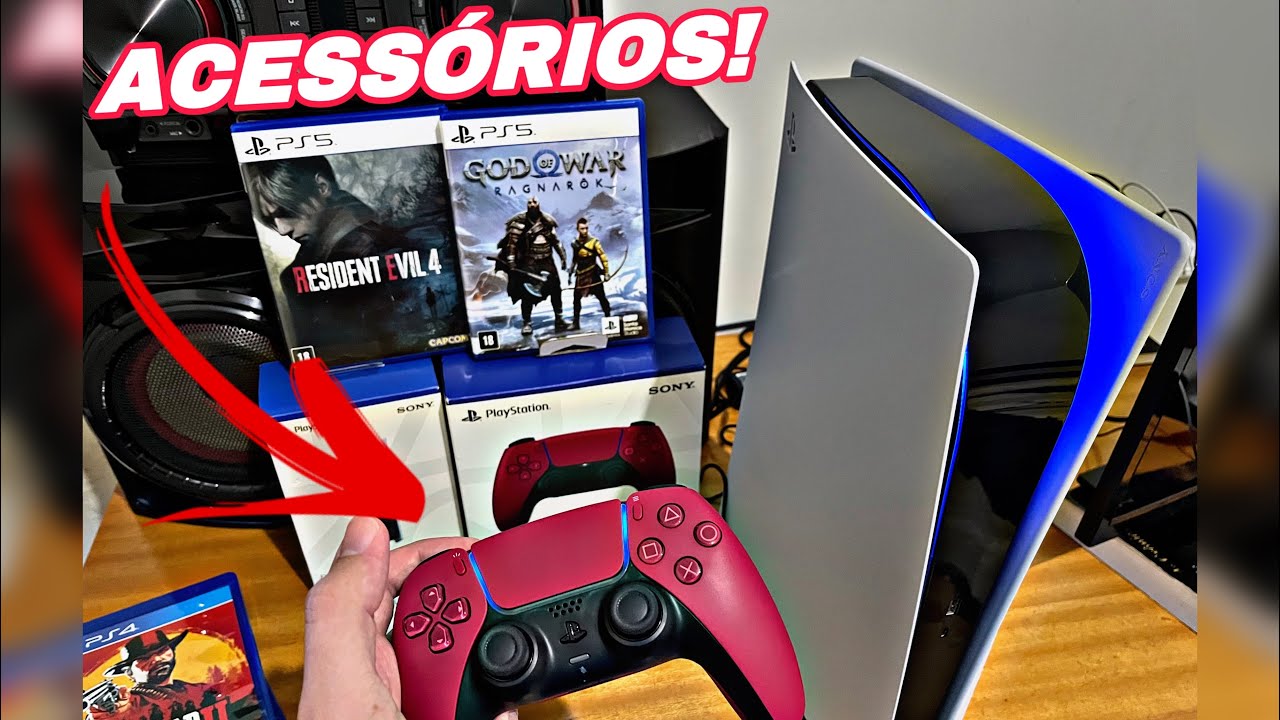 COMPREI ACESSÓRIOS NOVOS PARA MEU PS5!