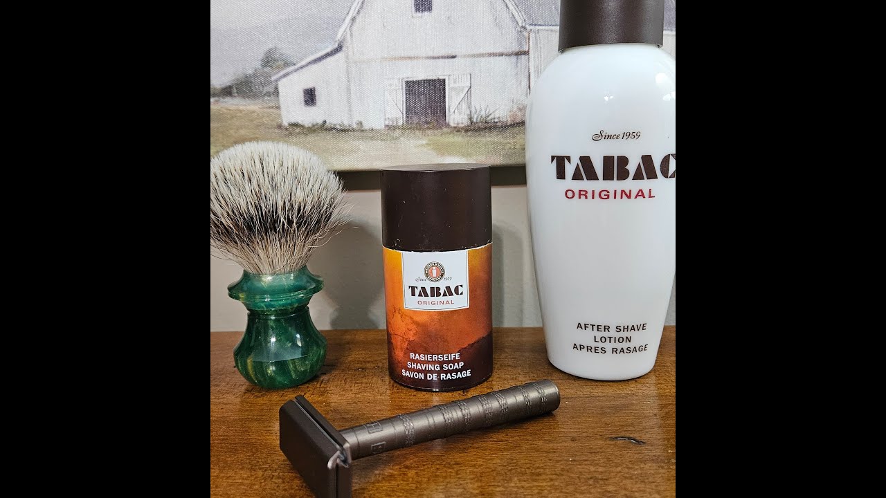 Tabac Stick with Frank Shaving Blended Brush