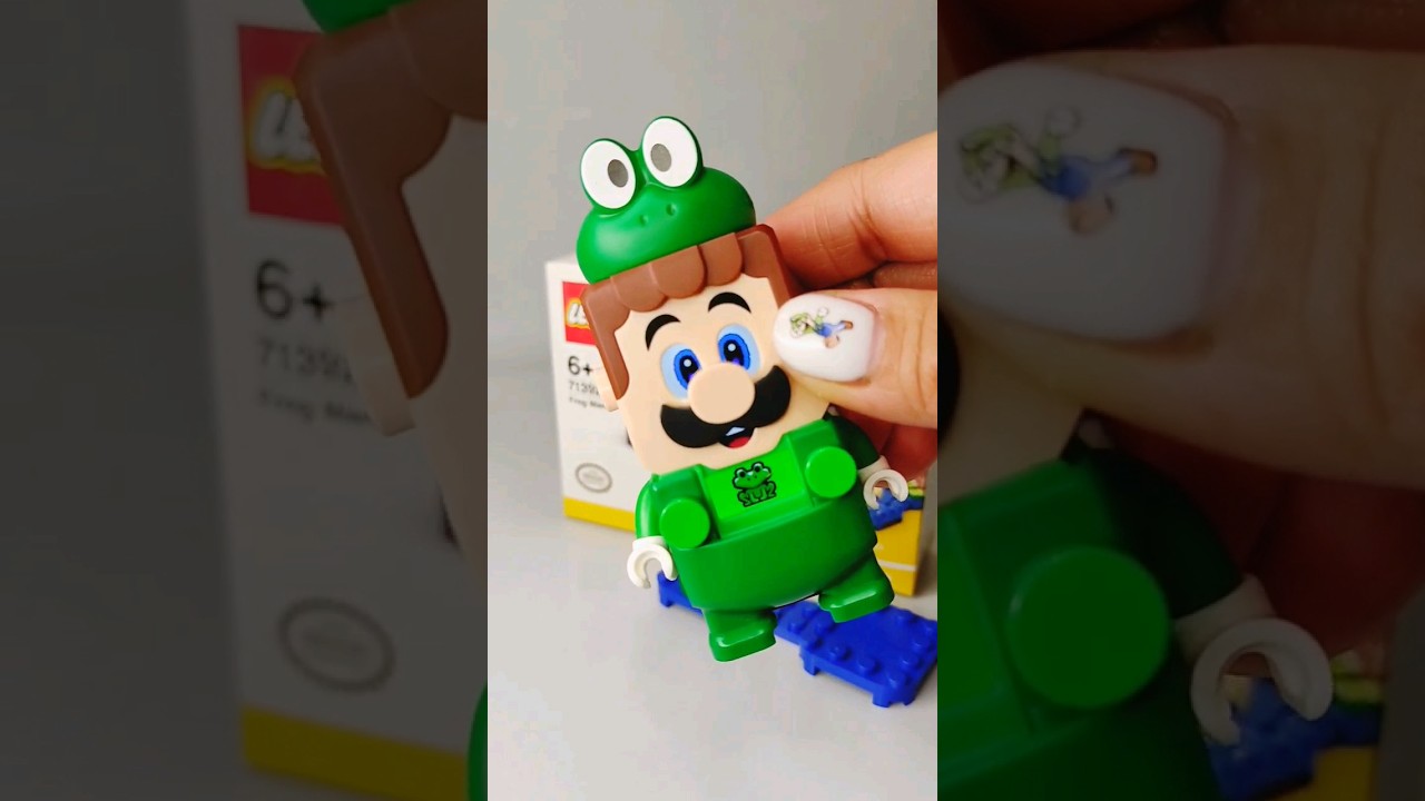 Luigi try on Mario FROG suit  